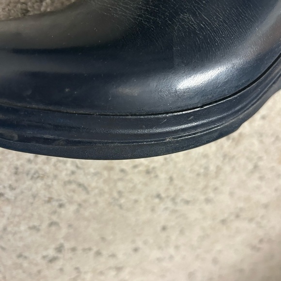 Hunter size 9 GUC navy Wedge Boots with-some wear- still overall very good! - Picture 6 of 14